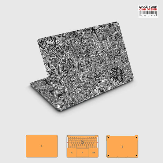 Colorful skin sticker for Macbook Pro 16 14 15  M1 M2 M3 M4 2021 2022 2023 2024 Full Wray Sticker skin screen protector