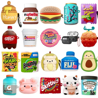 Cover for AirPods 4 2024 Cartoon Sugar Bubble Gum Earphone Case for Apple AirPods Pro 2 Charging Box Hedgehog Case for AirPods 3