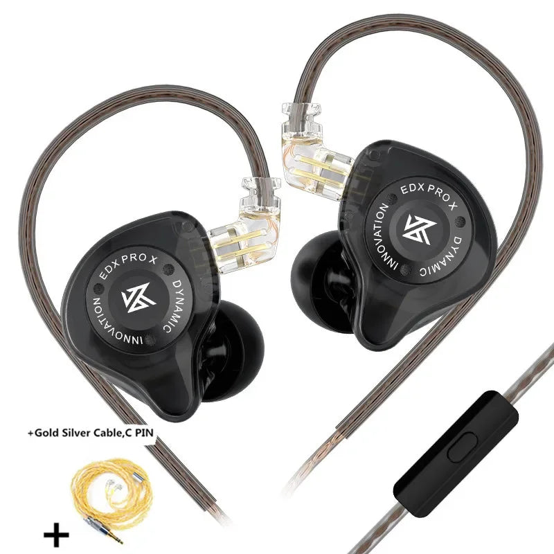 KZ EDX PRO X Dynamic Drive Earphone HIFI Bass Music Earbud Sport Noise Cancelling Headset KZ EDXPROX ZSTX ZSN PRO ZAS EDA ZVX