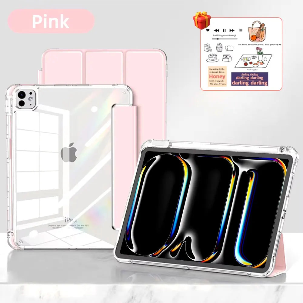 For ipad a16 case 11th 10th Gen Case For iPad Pro Air 13 11 M3 M2 M4  12.9 " 9 8 7 6 5 4 Mini 7 6 Smart case with pen Holder