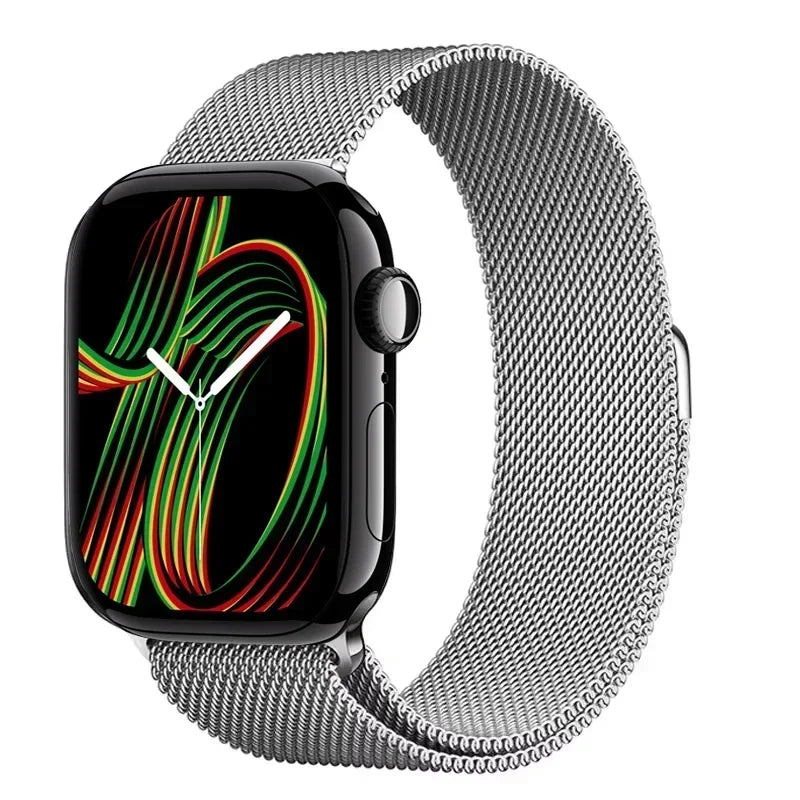 Milanese Strap For Apple Watch Ultra 2 49 46mm 42mm 44mm 40mm 45mm 41mm 38mm Bracelet For iWatch Series 10 9 3 6 5 SE 7 8 Strap