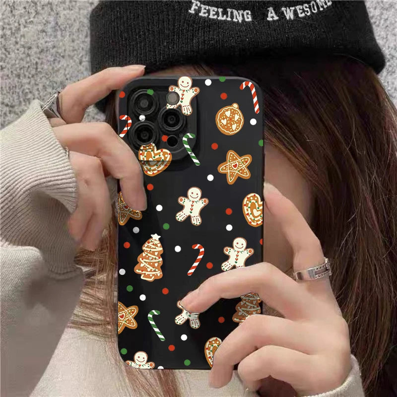 Colorful Christmas Tree Gift Pattern Shockproof Phone Case For Xiaomi Redmi 13 12 14C 13C 12C Redmi Note 14 Pro Plus 11 10 Cover