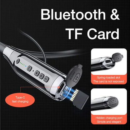 EARDECO 100 Hours Playback Bluetooth Headphone Neckband Wireless Headphones Bass Auriculares Bluetooth Earphone with Mic Stereo
