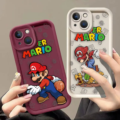 Super M-Mario Bros Game Phone Case For Realme C20 C21Y C30 C31 C33 C35 C53 C55 12 11 8 8I 7I 5 GT 3 NARZO 50 5G Case Funda Shell