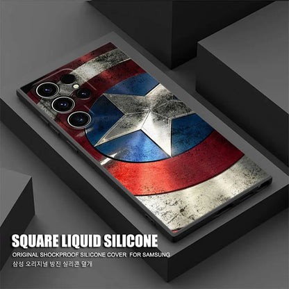 Marvel Spiderman Venom Deadpool Phone Case For Samsung Galaxy S24FE Cases S25 S23 S21 Ultra S24 FE S22 Plus A35 A54 A55 5G Cover