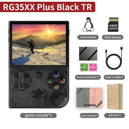 ANBERNIC RG35XX Plus/RG35XX Retro Handheld Game Console 3.5″ IPS Screen Linux Portable Video Game Player Support HD-M-I TV Outpu