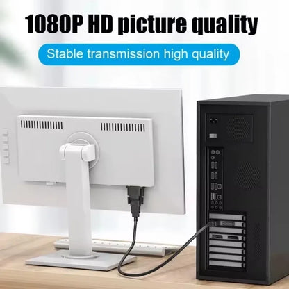 XIKCU 2025 DVI to HDMI-Compatible Adapter DVI Plated Plug DVI Male to HDMI-compatible Video Converter for PC HD TV Projector
