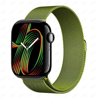Milanese Strap For Apple Watch Ultra 2 49 46mm 42mm 44mm 40mm 45mm 41mm 38mm Bracelet For iWatch Series 10 9 3 6 5 SE 7 8 Strap