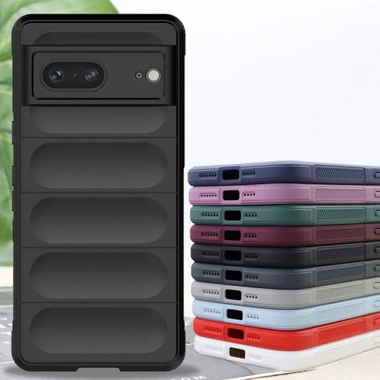 For Google Pixel 7 Case Google Pixel 7 Pro 6A Cover Cases Skin-Friendy Shockproof Silicone Phone Back Cover For Google Pixel 7