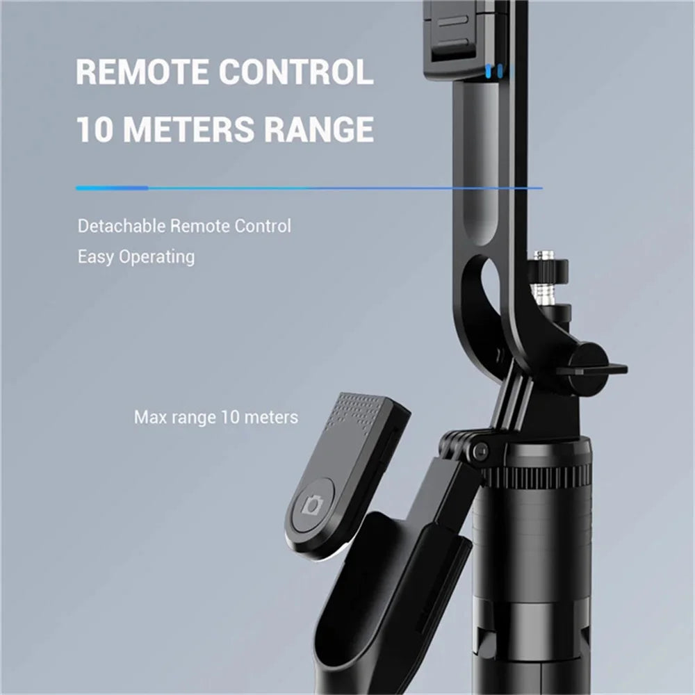 BSLIUFANG 2025 1.7M 360° rotation wireless convenient remote control selfie stick tripod foldable stand with light smartphone
