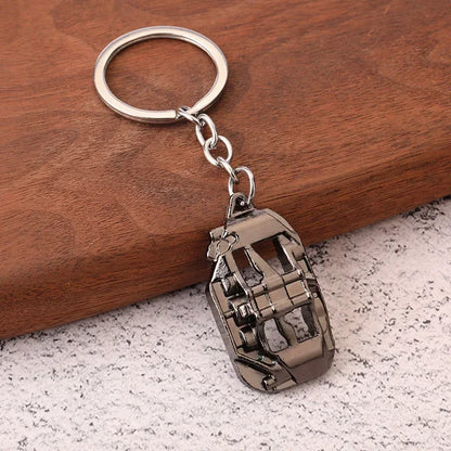 Creative Gear Head Keychain Speed Gearbox Keyring for Car Key Turbo Hub Brake Disc Pendant Shock Absorber Keys Holder Chain Ring