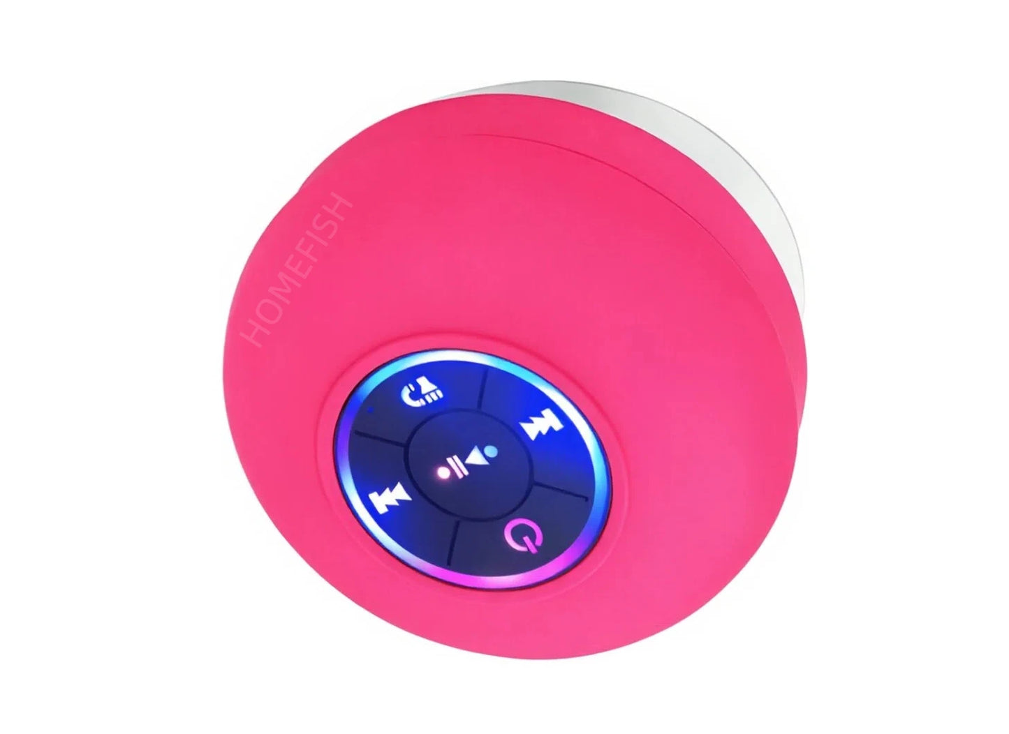 HOMEFISH Portable Waterproof Bluetooth Shower Speaker with RGB Light Suction Cup Wireless Speaker for Bathroom Kitchen Party etc