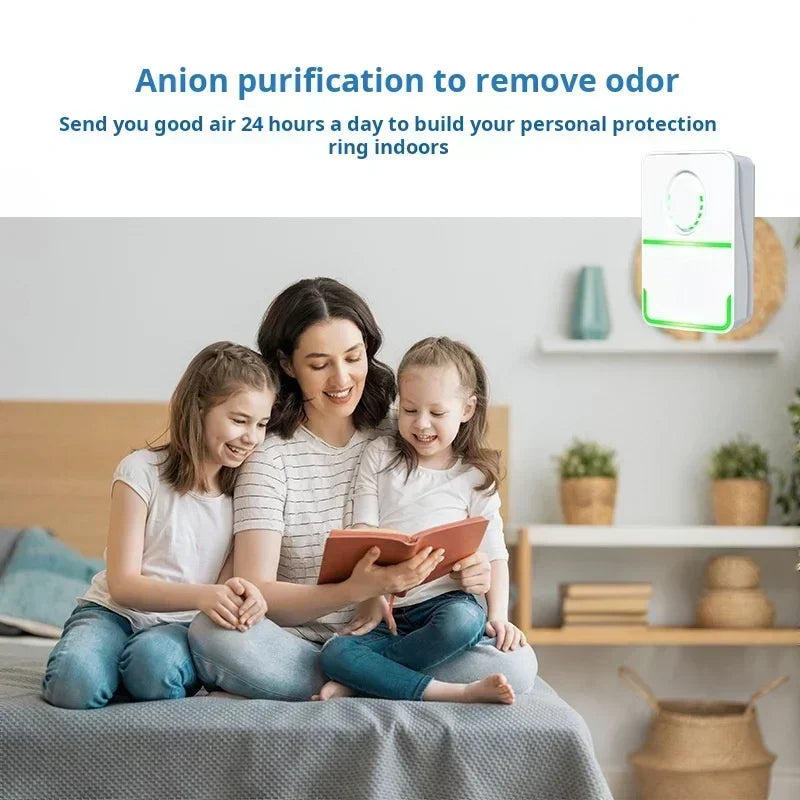 Home Use Negative Ion Air Purifier New Model Bathroom Odor Pet Deodorizer Methanol Removal Air Cleaner for Smells