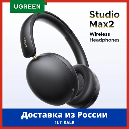 UGREEN Studio Max2 Wireless Bluetooth Headphones, 80H Playtime, HiFi Stereo Over Ear Headphones with Microphone, Bluetooth 5.4