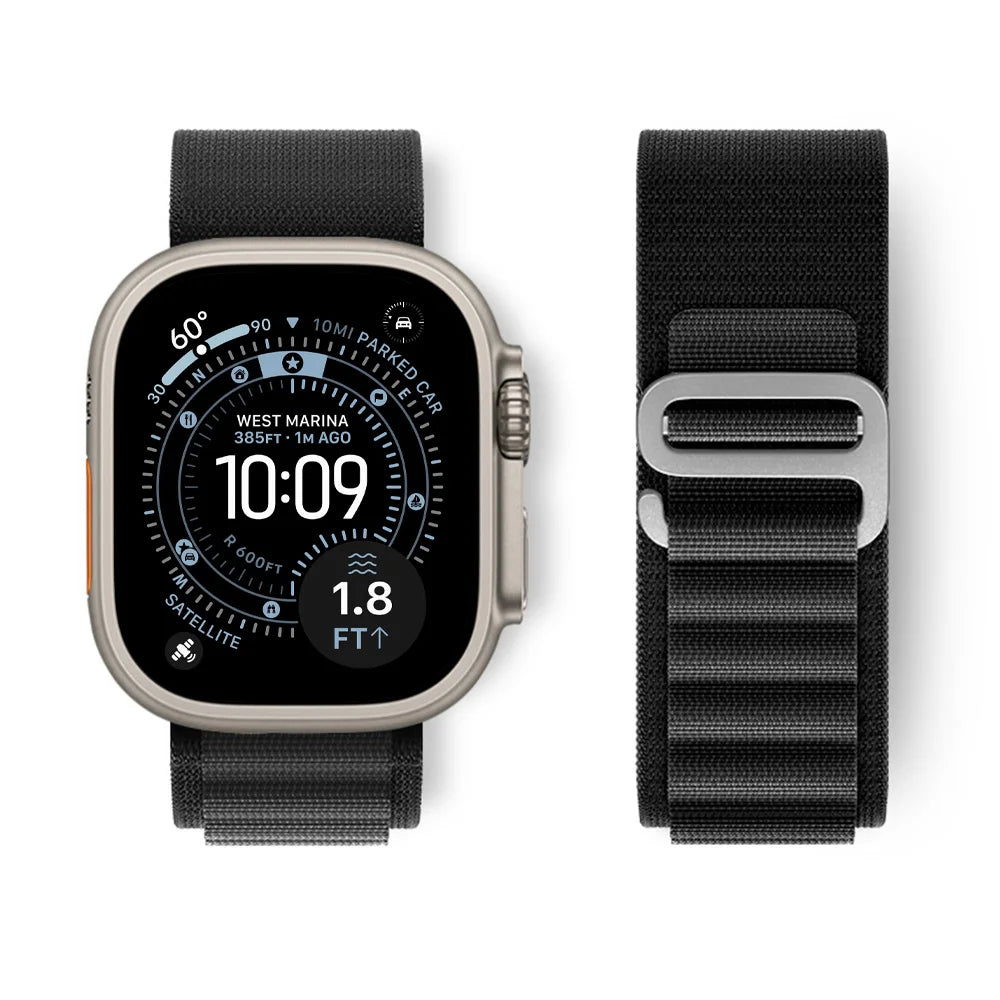 Alpine Loop Strap For Apple Watch Ultra 3 band 49mm Nylon bracelet iwatch series 11 10 42/46mm SE3 40/44mm 7 8 9 45mm 41mm Band
