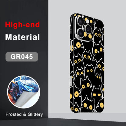 CASEKiTTY Skin Wrap For iPhone 15 Pro Max Sticker 16 14 Plus Back Cover Film 12 13 Mini Protective Decal Side Frame Protector