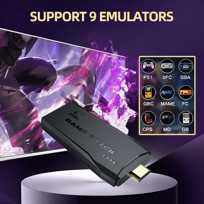 VILCORN Arcade Video Game Console 4K TV Game Stick with Double Arcade Joysitck Games For MAME/Sega/PS1/Atari Kid Gift