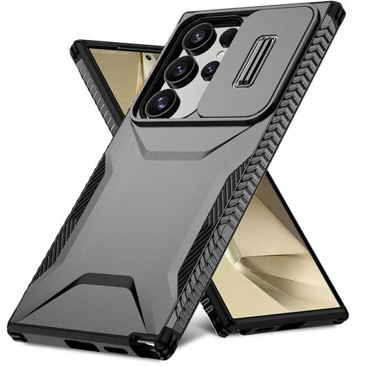 Case For Samsung Galaxy S25 S24 S23 Ultra Plus FE A55 A35 A56 A36 5G Military Grade Shockproof Protective Slide Camera Cover