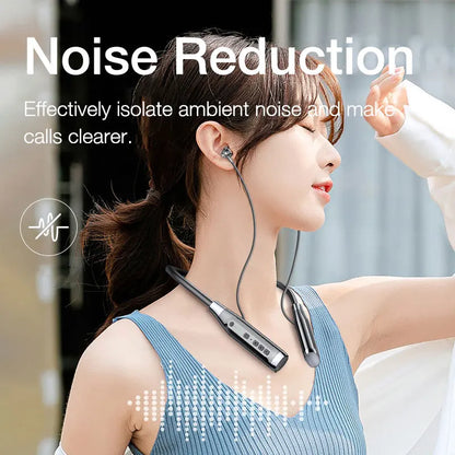 EARDECO 100 Hours Playback Bluetooth Headphone Neckband Wireless Headphones Bass Auriculares Bluetooth Earphone with Mic Stereo