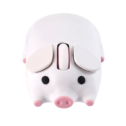 Cartoon Pig Design Computer Mouse Dual-mode 2.4G+Bluetooth Cute Ergonomic Optical Mice Game Laptop PC Universal For Girl Gift