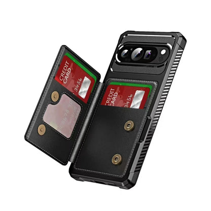 High End Leather Flip Fold Wallet Phone Case For Google Pixel 10 9 Pro XL 10A 9A 8A 7A 8 7 with Card Holder Slot Anti-Drop Cover