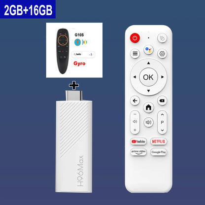 H96 MAX Android TV Stick Allwinner H313 with 2.4G Wifi 5G Wifi6 Dual Brand 8GB 16GB 4K 3D HDR Goole Voice Remote DC 5V 2A