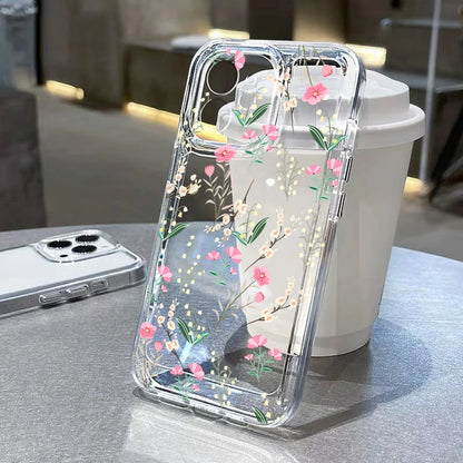 S25 Ultra Case For Samsung A55 5G A54 A53 A52 A56 A36 A26 A33 A34 A16 A35 A32 S24 S23 Plus S22 S21 S20 FE Flower Soft TPU Cover