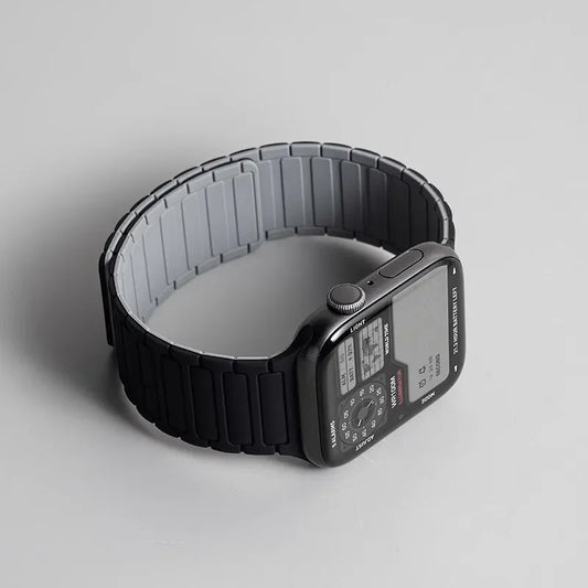 Silicone Strap for Apple Watch 46mm 42mm 49mm 45mm 41mm 44mm 40mm Magnetic Band for IWatch Ultra 2 Series 11 10 9 8 7 6 SE 5 4 3