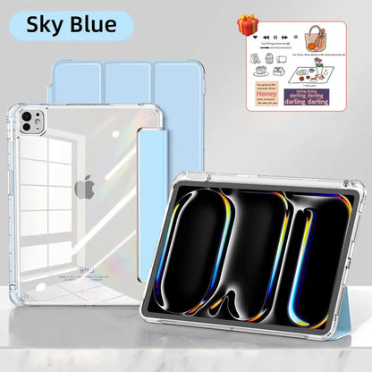 For ipad a16 case 11th 10th Gen Case For iPad Pro Air 13 11 M3 M2 M4  12.9 " 9 8 7 6 5 4 Mini 7 6 Smart case with pen Holder