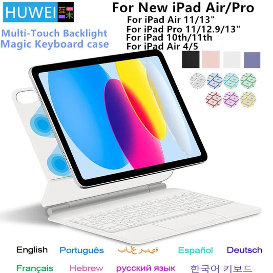 TouchPad Magic Keyboard for iPad Air 11 13 M4 2026 M3 A16 11th Air 4 5 6 iPad Pro 11 12.9 13'' M5 M4 Smart Cover Magnetic Case