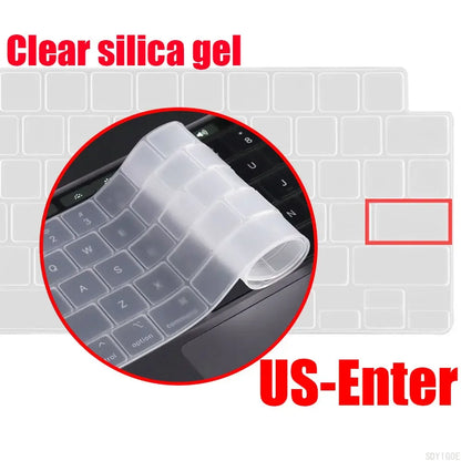 Keyboard Cover For 2005 - 2024 New M4/M3 Macbook Pro /Air 13/15/13.6/16/12 inch Skin (UK/US Layout)A2681/A2442/A2779/A2780/A2338
