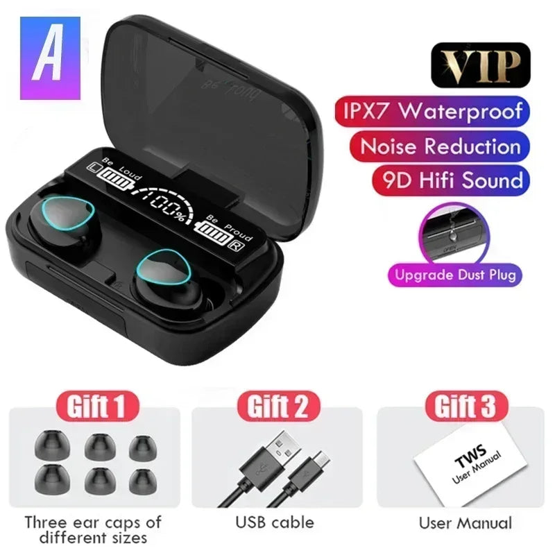 New Arrival M10 Earphone Wireless Headset High Quality Perfect Sound Earbuds Sports Game Music BT Headphone with Power Bank