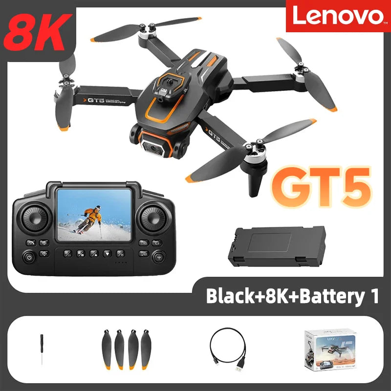 Lenovo Mini RC Drone 8K HD Dual Camera M6 GT8 GT50 GT5  FPV WiFi Quadcopter Obstacle Avoidance Toy Drone