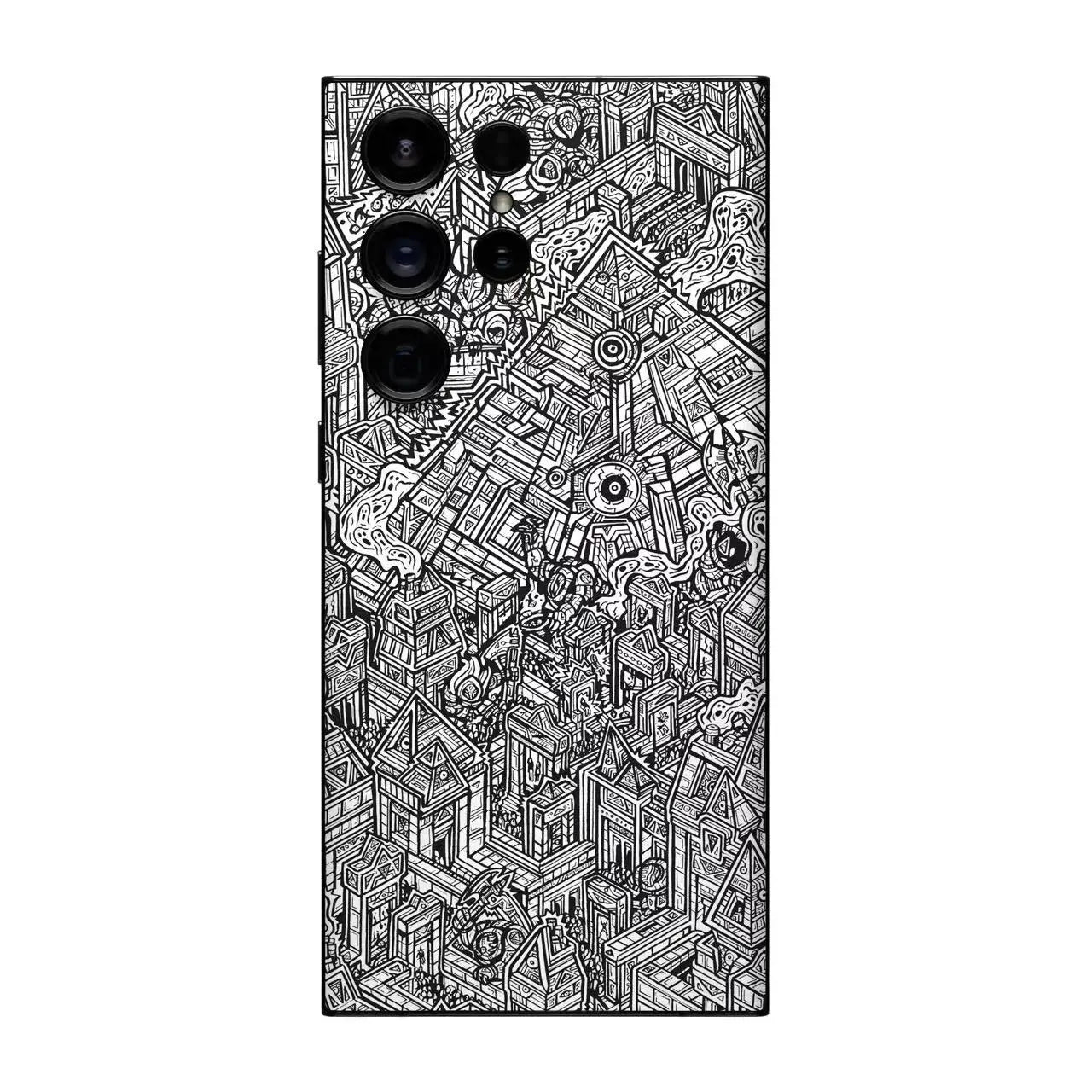 vinyls Film For Samsung S23 S25 Ultra S24 Films Cases Decal Skin Aurora Back Covers Protector Wrap Ultra Thin Stickers