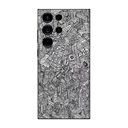 vinyls Film For Samsung S23 S25 Ultra S24 Films Cases Decal Skin Aurora Back Covers Protector Wrap Ultra Thin Stickers