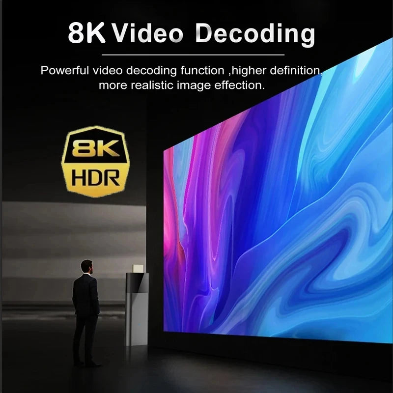 Q12 Mini TV Stick Android 14 ATV Ram 4GB 8GB Rom 64GB 128GB Quad Core Allwinner H313 2.4G&5G Wifi Global Streaming Smart TV Box