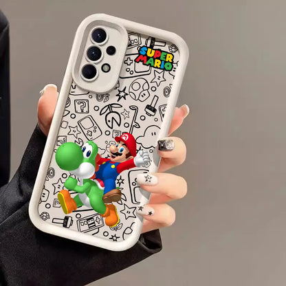 Cartoon Super M-Mario Bros Phone Case For Samsung Galaxy A14 A15 S21 S22 S23 S24 FE Plus Ultra A25 A35 A52 A53 A54 A55 5G Covers