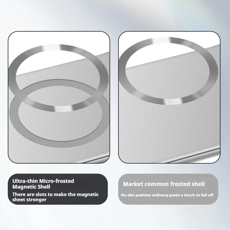 Thin Metallic Paint For Magsafe Magnetic Case For Samsung Galaxy S25Ultra S25 S24 S23 S22 Plus Ultra Borderless Cooling Cover