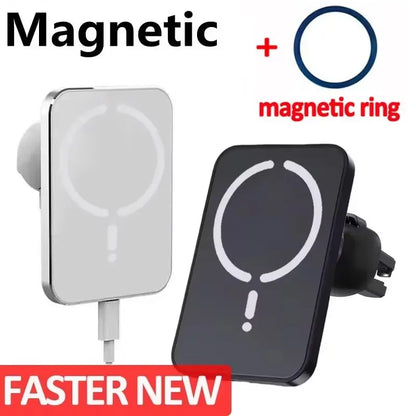 30W Magnetic Wireless Car Charger Air Vent Clip Phone Holder For Magsafe iPhone 16 15 14 13 12 Pro Max Fast Car Charging Stand