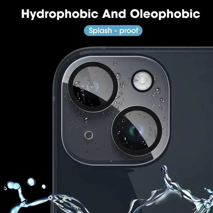 1-5Pcs Tempered Glass for iPhone 16 15 12 11 14 13 Pro Max 16 Plus Mini Camera Lens Protector Black Circle Protective Lens Film