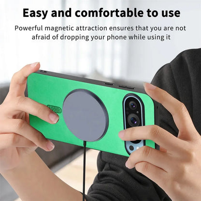For Google Pixel 9 Pro XL Case Pixel9 Pro 9A Luxury Leather for Magsafe Magnetic Wireless Charging Cover for Pixel 7 8 Pro 7A 8A