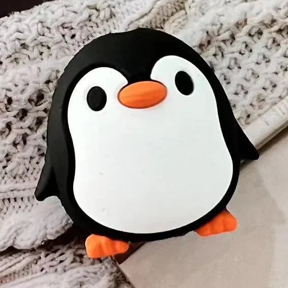 Penguin Cartoon Cable Protector Cute Charger Protector Cable Winder Organizer Data Line Cord Protective Cover For iPhone