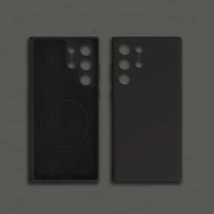 Original For Magsafe Silicone Case For Samsung Galaxy S22 S23 S24 S25 Ultra S21 FE Wireless Charging Magnetic Cover Accessories