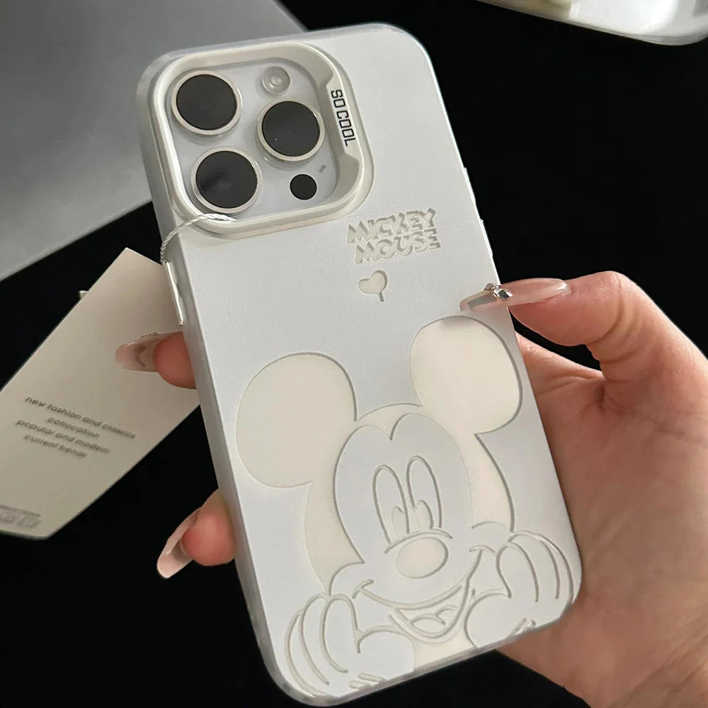Cartoon Mickey Phone Case For Samsung Galaxy S25 S24 S23 S22 S21 Plus FEUltra A36 A26 A55 A35 A25 A34 A54 A53 A52 Y2K Back Cover