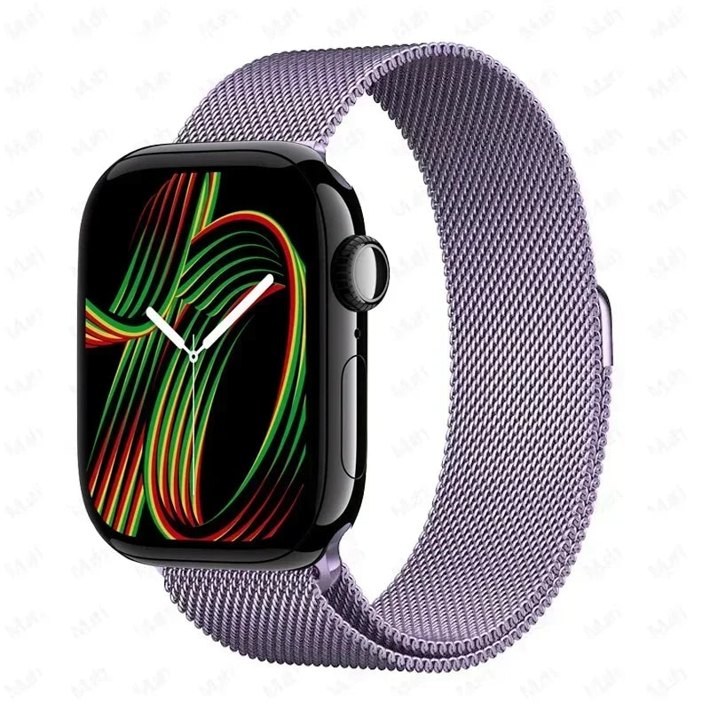 Milanese Strap For Apple Watch Ultra 2 49 46mm 42mm 44mm 40mm 45mm 41mm 38mm Bracelet For iWatch Series 10 9 3 6 5 SE 7 8 Strap