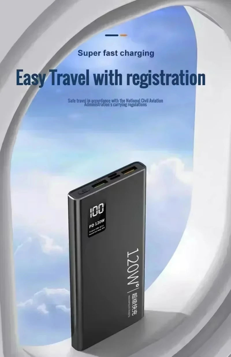 Oneplus 120W 50000mAh Power Bank High Capacity Fast Charging Powerbank Portable Battery Charger For Iphone Samsung Huawei Xiaomi