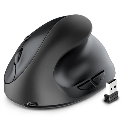 Vertical Grip Silent Wireless Mouse Rechargeable Hand Designer Drawing Office Creative Ergonomic Mouse For Computer PC