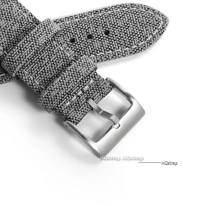 Sailcloth Watch Strap 20mm 22mm for Seiko Band Waterproof Fabric Watchband Quick Release Wristband High Quality Women Men Belt