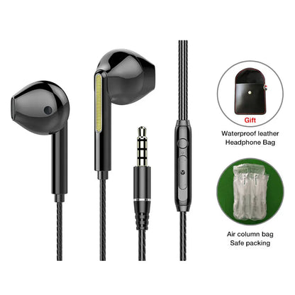 EARDECO Headphone Headset with Mic Wired Headphones Heavy Bass In Ear Stereo Wired Earphone Earbuds Wire Game Phone Earphones
