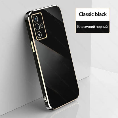 Luxury Plating Case For Samsung Galaxy A55 A35 A25 A15 A52S A54 5G Bumper Shockproof Cover For S24 S23 S22 S21 Ultra Accessories